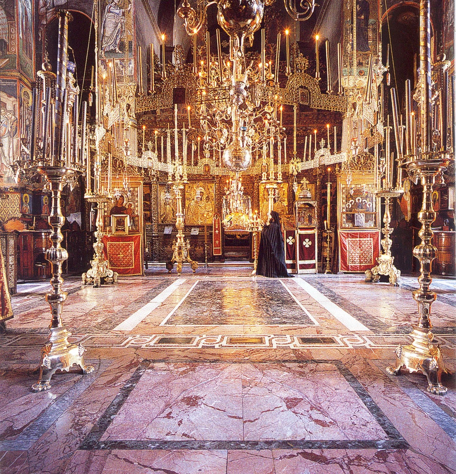 Candeliere tradizionale per candele di cera 53 accensioni per Chiesa